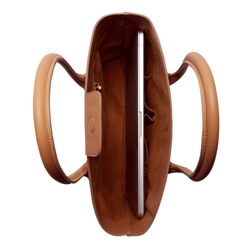 Isabel Bernard Honoré Lysanne Camel Kalfsleren Shopper IB25026-zoom-