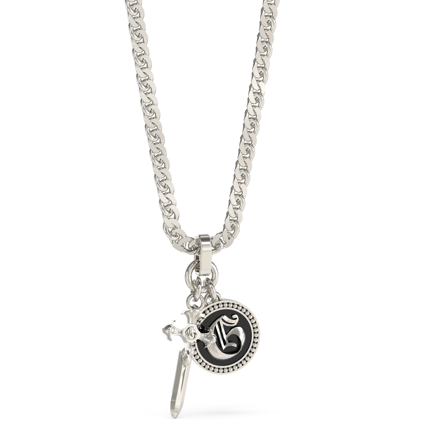 GUESS Silver Necklace JUMN04023JWSTBKT-U