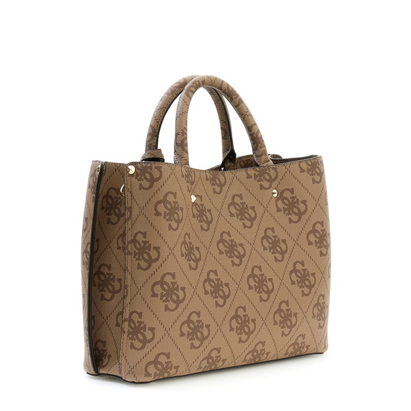 Guess Meridian II Latte Logo Girlfriend Satchel HWOS69-74060-LTL-zoom-