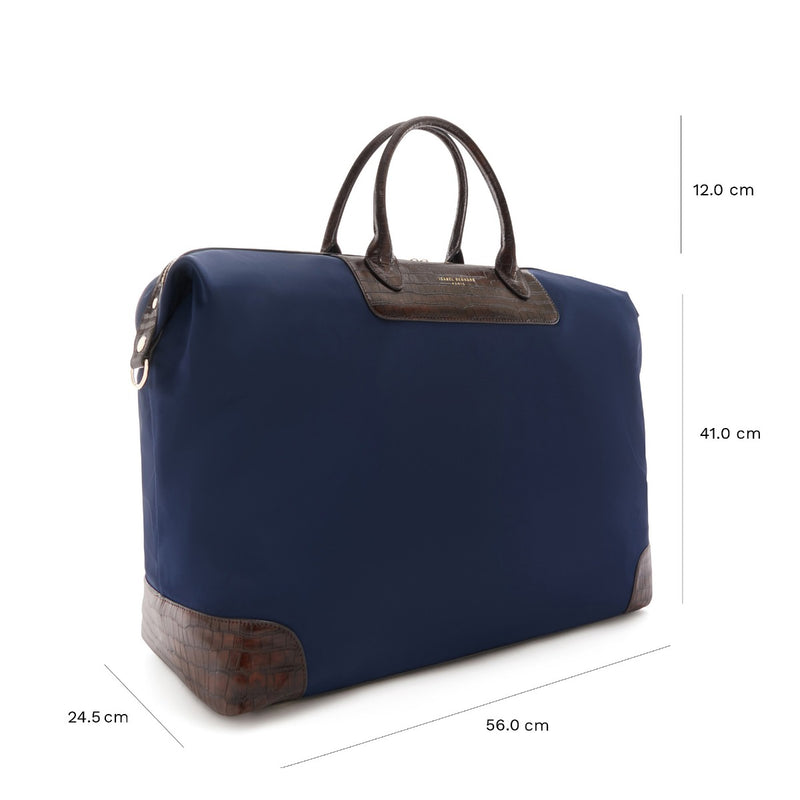 Isabel Bernard Du Louvre Clarice Blauwe Weekendtas Middel (54L) IB20002-942-zoom-