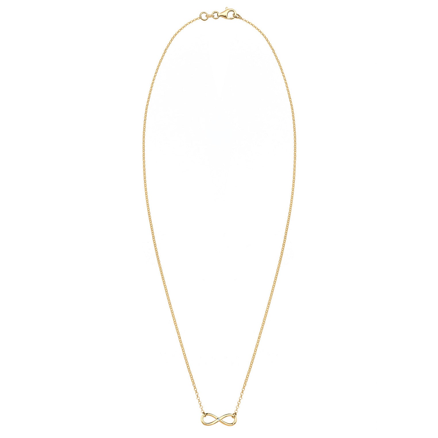 Elli 925 Sterling Silver Necklace with Diamond (0.03 ct) 2004-BF-0007550-001