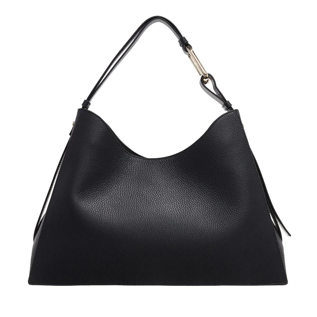 Furla Nuvola Black Leather Hobo bag 2001-A0630126