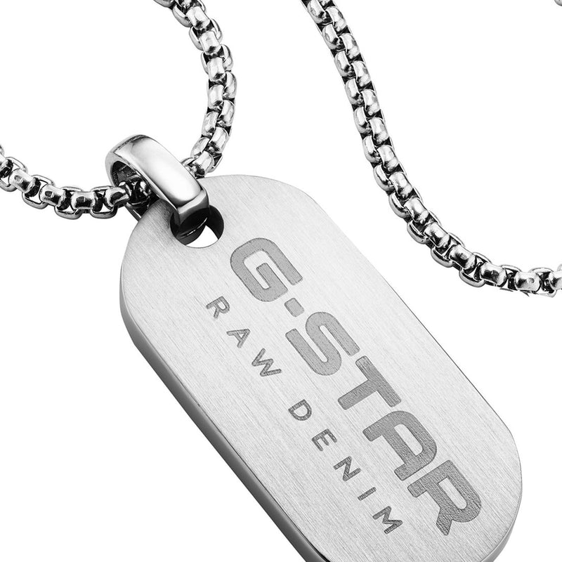 G-STAR ZipPoint Zilveren Schakelketting GSJ.104.01-zoom-