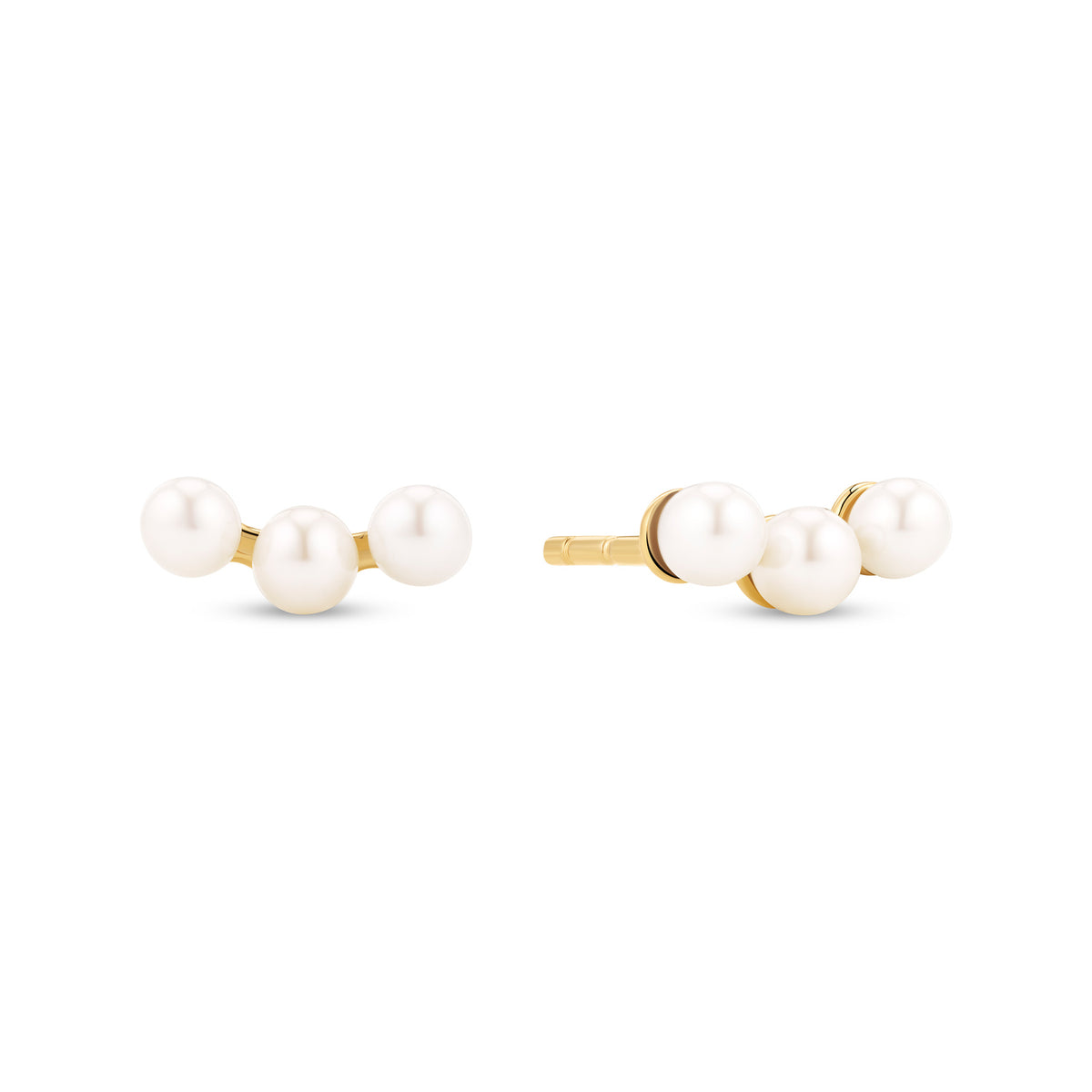 Sif Jakobs Gold Plated Perla Tre Earrings SJ-E2733-P-YG