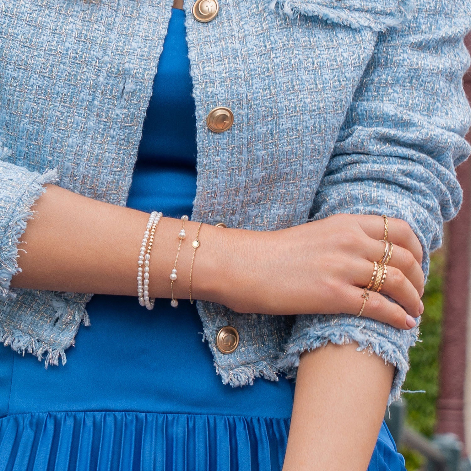 Jackie Gold Amsterdam 14 Karat Gold Bracelet JKB25.575