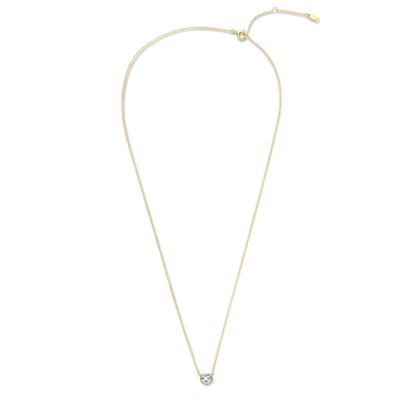 Violet Hamden Venus 925 Sterling Zilveren Gold Plated Ketting met Geboortesteen VH340010-JUL-zoom-