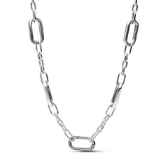 Pandora ME 925 Sterling Silver Five Links Chain Necklace 393861C00-45