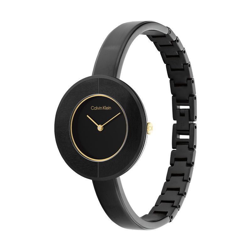 Calvin Klein Confidence Bangle Zwart Dames Horloge 2002-CK25200024-zoom-