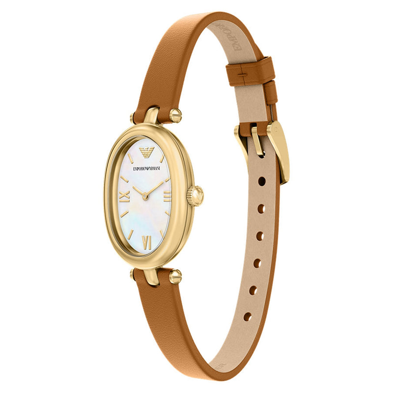Emporio Armani Oval White Dial Watch AR11780-zoom-