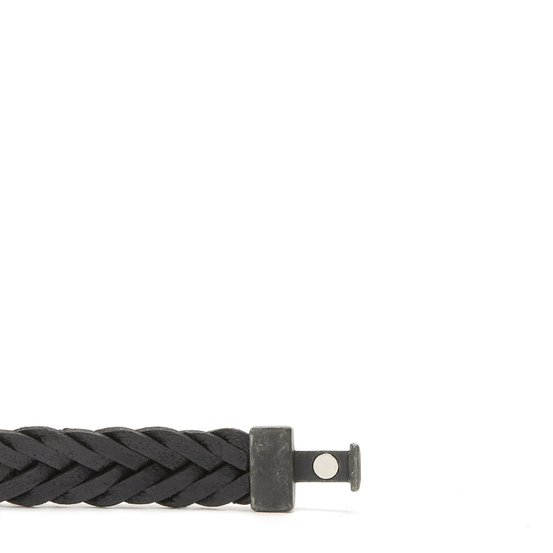 Josh Vintage Black Bracelet 24832-BRA-VB/BLACK/L-zoom-