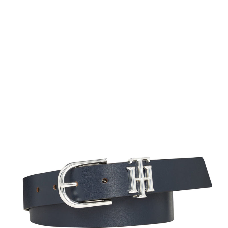 Tommy Hilfiger Lux Blauwe Leren Riem AW0AW12137DW585-zoom-