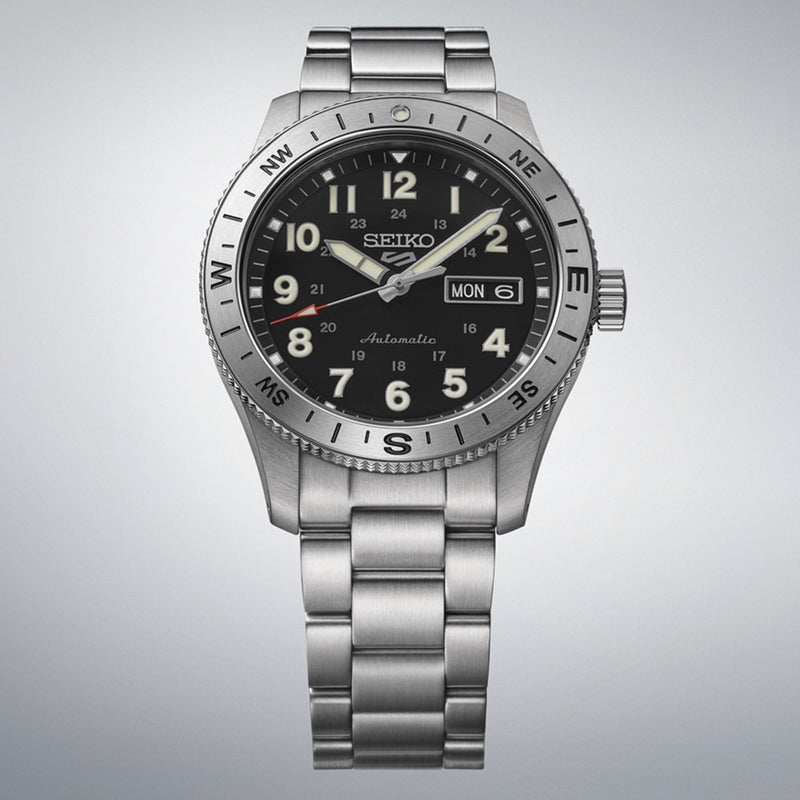 Seiko 5 Sports Zilveren Automatisch Herenhorloge HDB006K1-zoom-