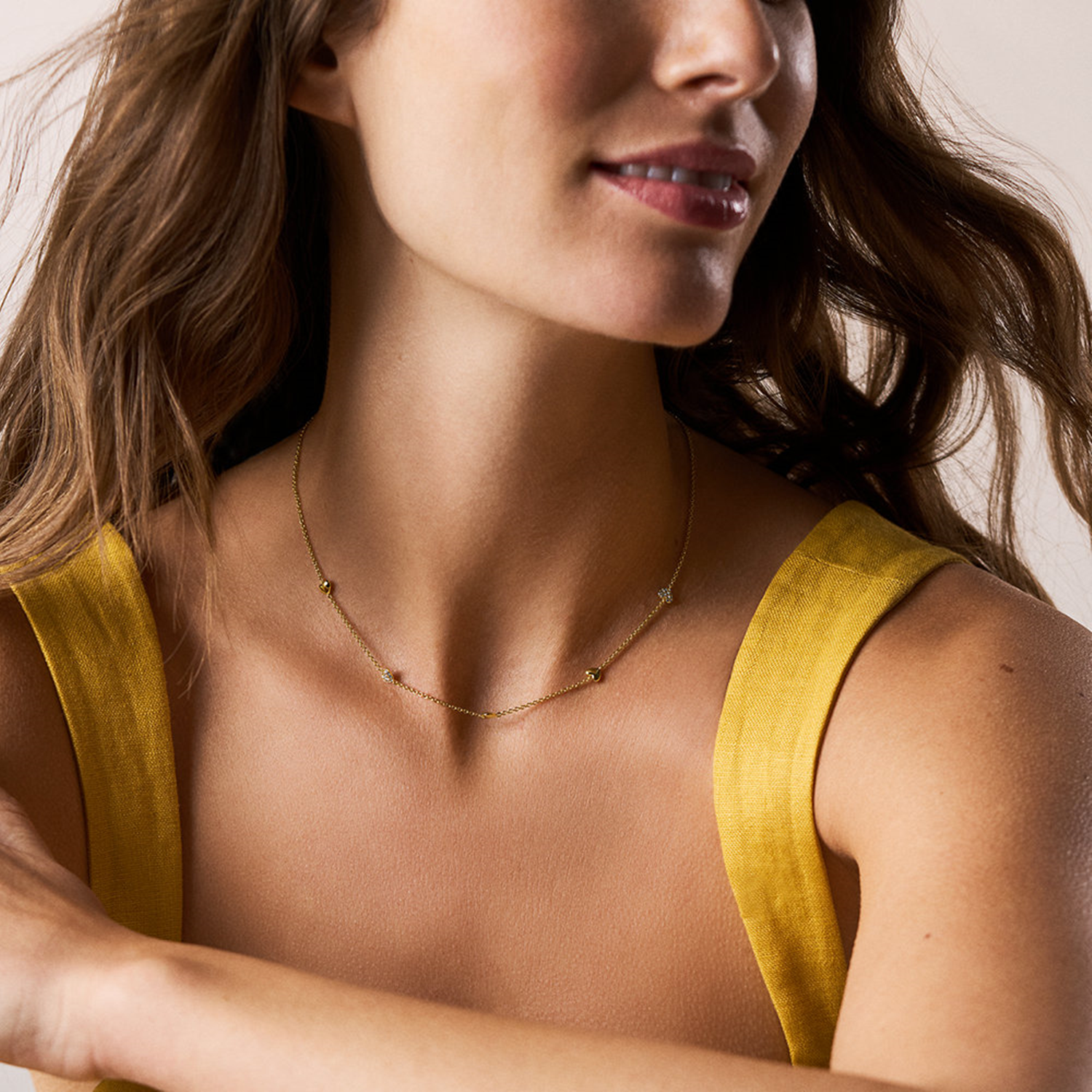 Fossil Sutton Brass Women's Necklace JA7298710
