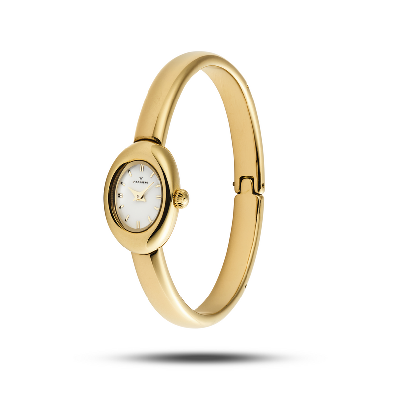 Mockberg Belle Oval Petite Gold Small Bangle Women's Watch MB1769-zoom-