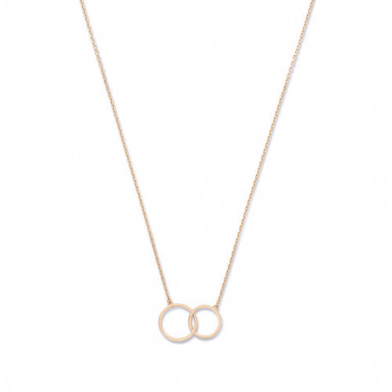 Isabel Bernard La Concorde Loulou 14 Karaat Rosé Gouden Collier IB340141 (Lengte: 40.00-44.00 cm)-zoom-