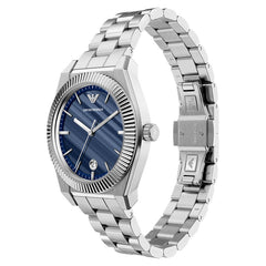 Emporio Armani Round Blue Dial Watch AR11758