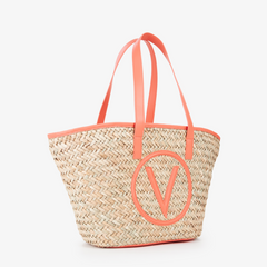 Valentino Bags Samuela Beige & Orange Shopper VBG90O01NATUR/CORAL
