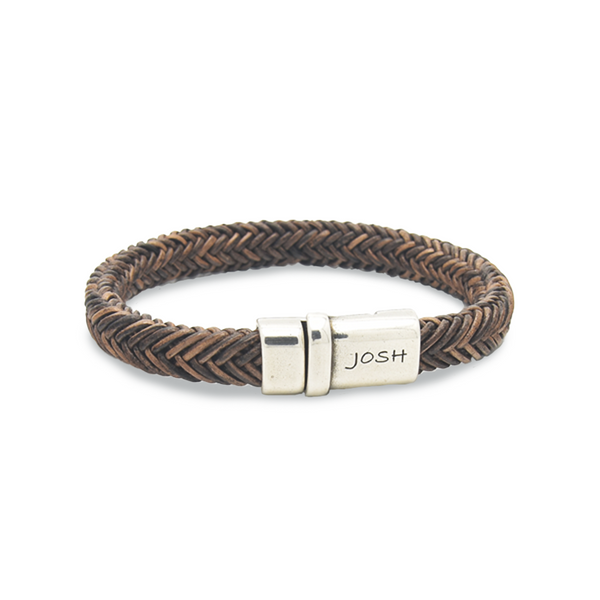 Josh Brown Natural Stone Bracelet 09332SL/BRWN