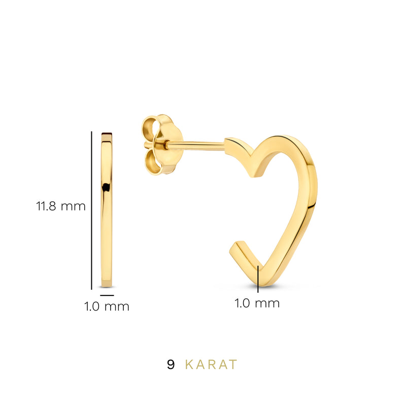 Beloro Jewels Della Spiga Giulia 9 Karaat Oorknoppen BO360063-zoom-