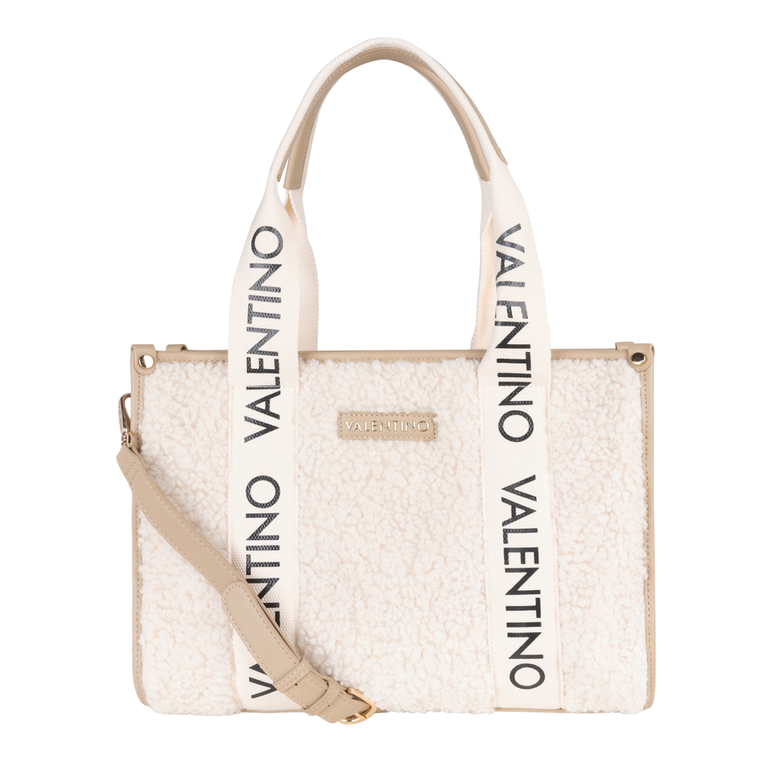 Valentino Bags Special Camy Taupe Shopper VBS7L301TAUPE