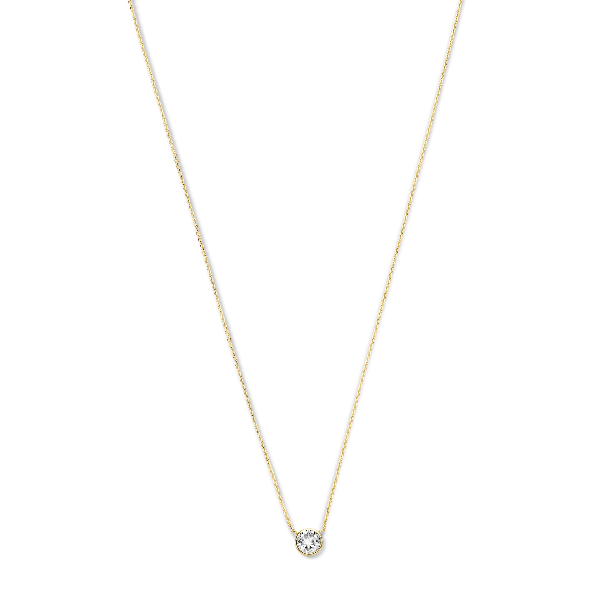 Violet Hamden Venus 925 Sterling Silver Gold-coloured Necklace with Birthstone VH340010-JUL