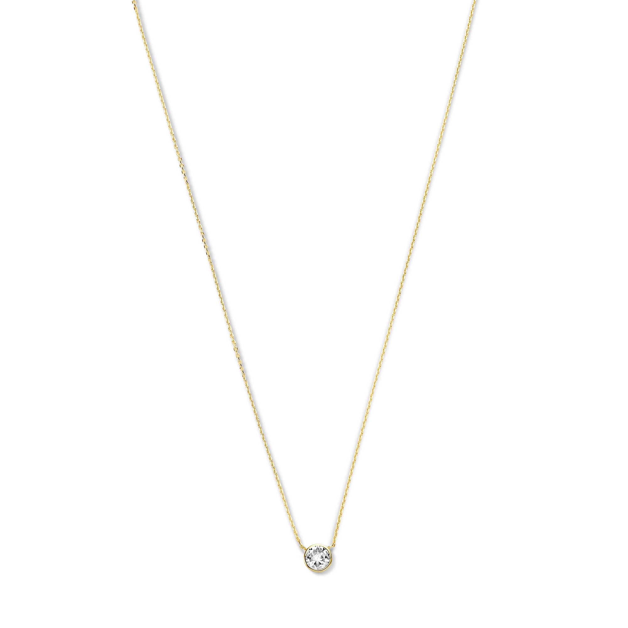 Violet Hamden Venus 925 Sterling Silver Gold-coloured Necklace with Birthstone VH340010-JUL