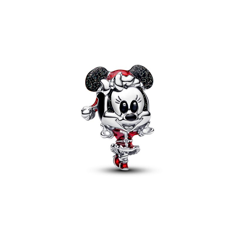 Pandora Disney 925 Sterling Silver Minnie Mouse Holiday Charm 794218C01-zoom-