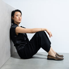 Isabel Bernard Vendôme Blandine mocha spazzolato leather loafers IB51015-639-36