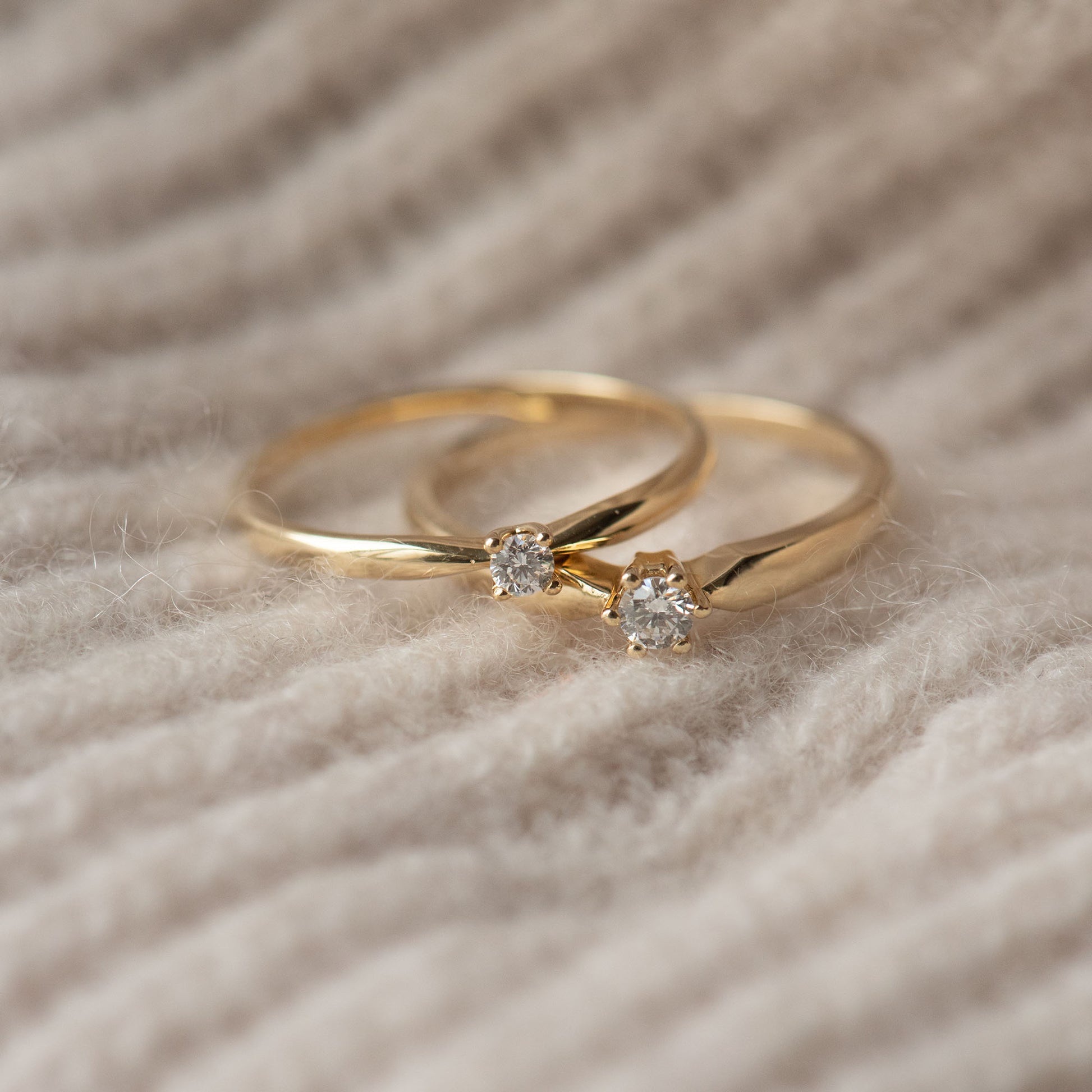 Isabel Bernard De la Paix Celesse 14 Carat Gold Ring | diamond 0.07 ct | IBD330002-54