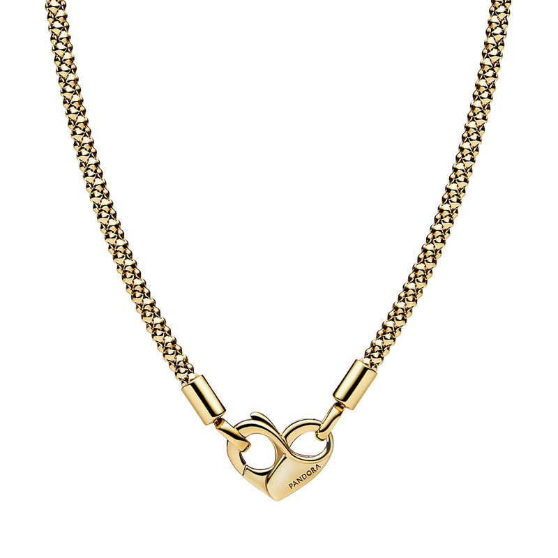 Pandora Moments Necklace 362451C00-45with14 Carat Gold Plating-zoom-