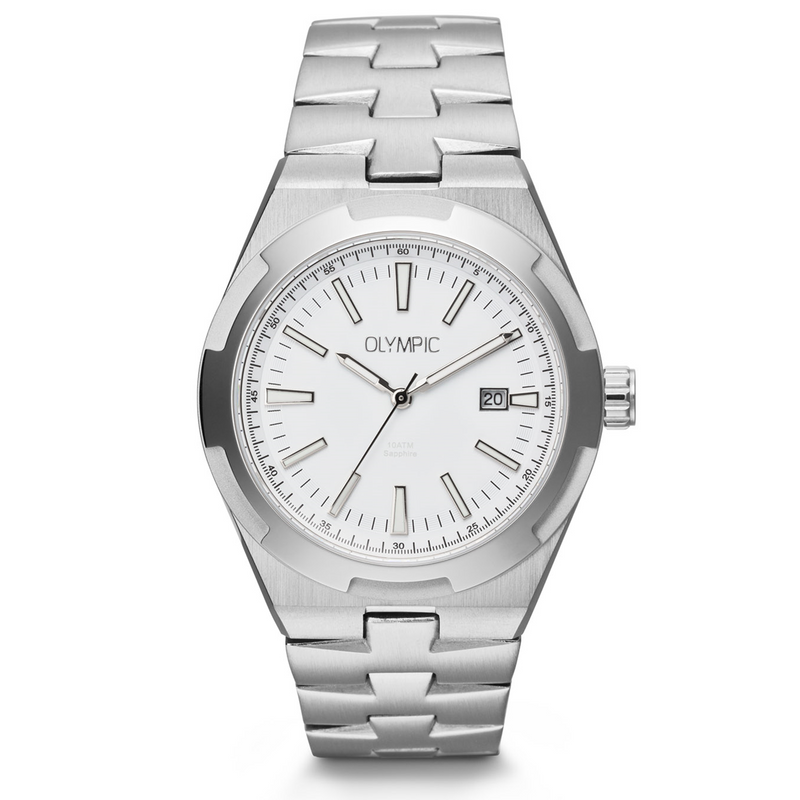 Olympic Legacy Zilver en Wit Herenhorloge OL75HSS004-zoom-