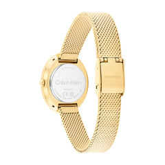 Calvin Klein Twisted Bezel Groen Dames Horloge 2002-CK25100152