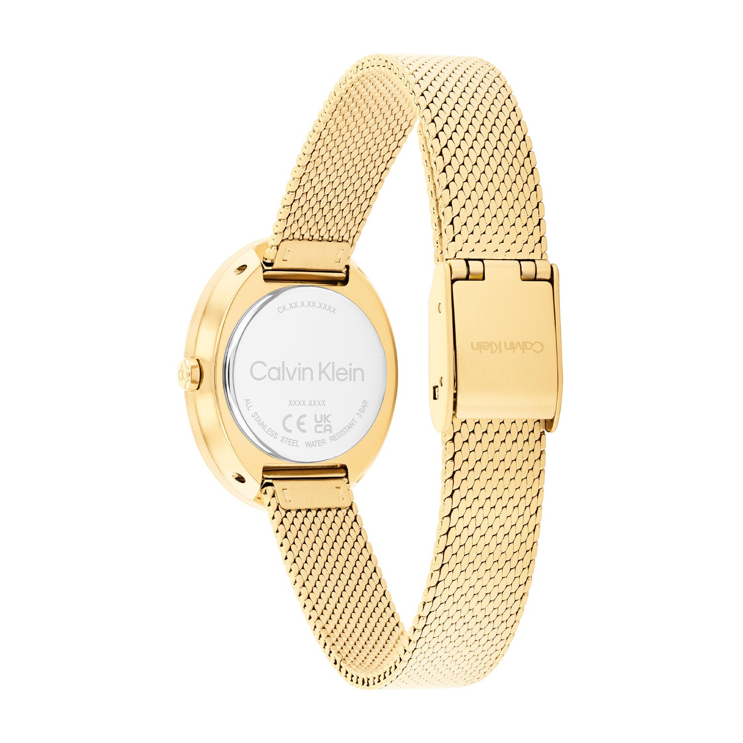 Calvin Klein Twisted Bezel Groen Dames Horloge 2002-CK25100152