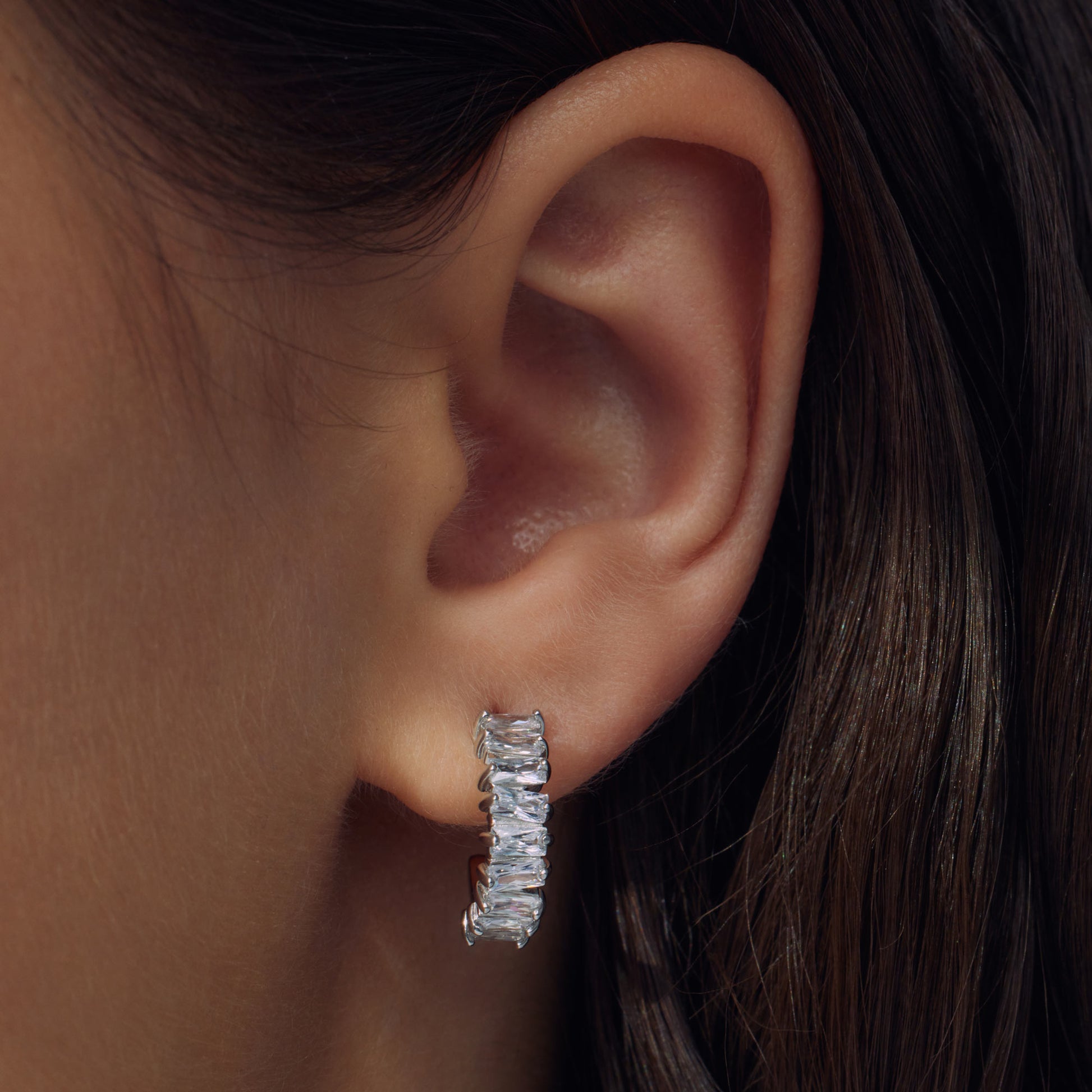 Parte Di Me Santa Maria della Base 925 sterling Silver Hoop Earrings PDM36095