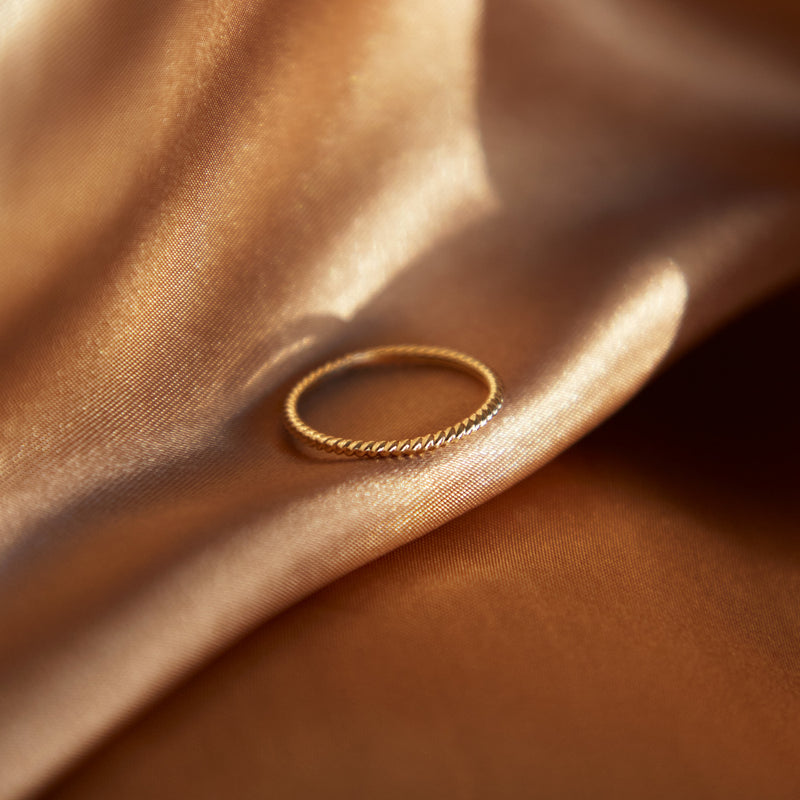 Blush 14 Karaat Gouden Ring 1196YGO/46 (Maat: 46)-zoom-
