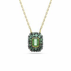 Swarovski Sublima Glam Gold-Tone Necklace with Green Pendant 5752884