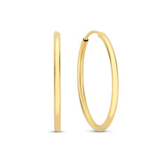 Isabel Bernard Le Marais Cerise 14 Carat Golden Hoop Earrings IB360169