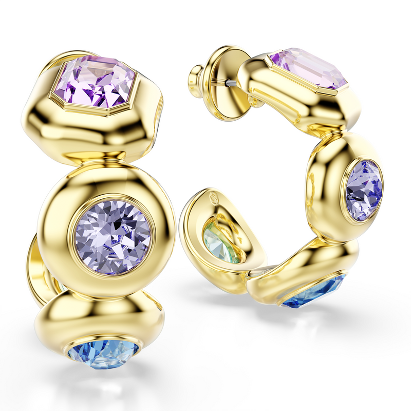 Swarovski Gema Gold Plated Earrings 5737444-zoom-
