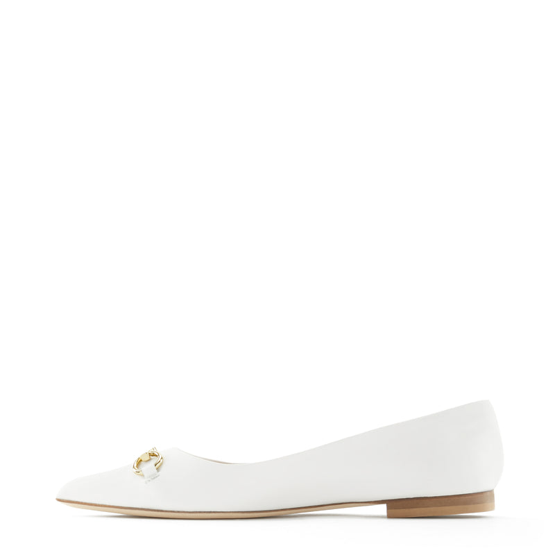 Isabel Bernard Vendôme Elita Witte Leren ballerina's van Kalfsleer IB51002-00-42-zoom-