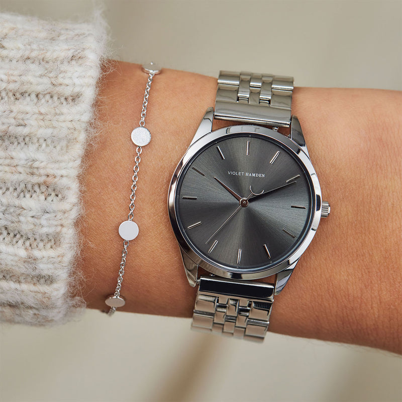 Violet Hamden Luna 925 Sterling Zilveren Armband met Munten VH12011-zoom-