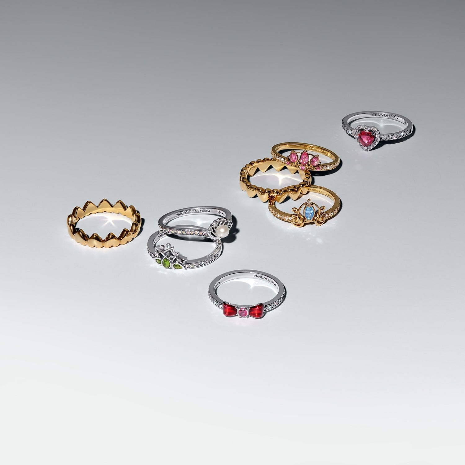 Pandora Disney Gold coloured Rapunzel Ring 163651C01-56