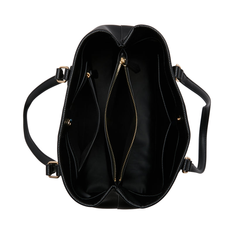 Valentino Bags Brixton Black Shopper VBS7LX01NERO-zoom-