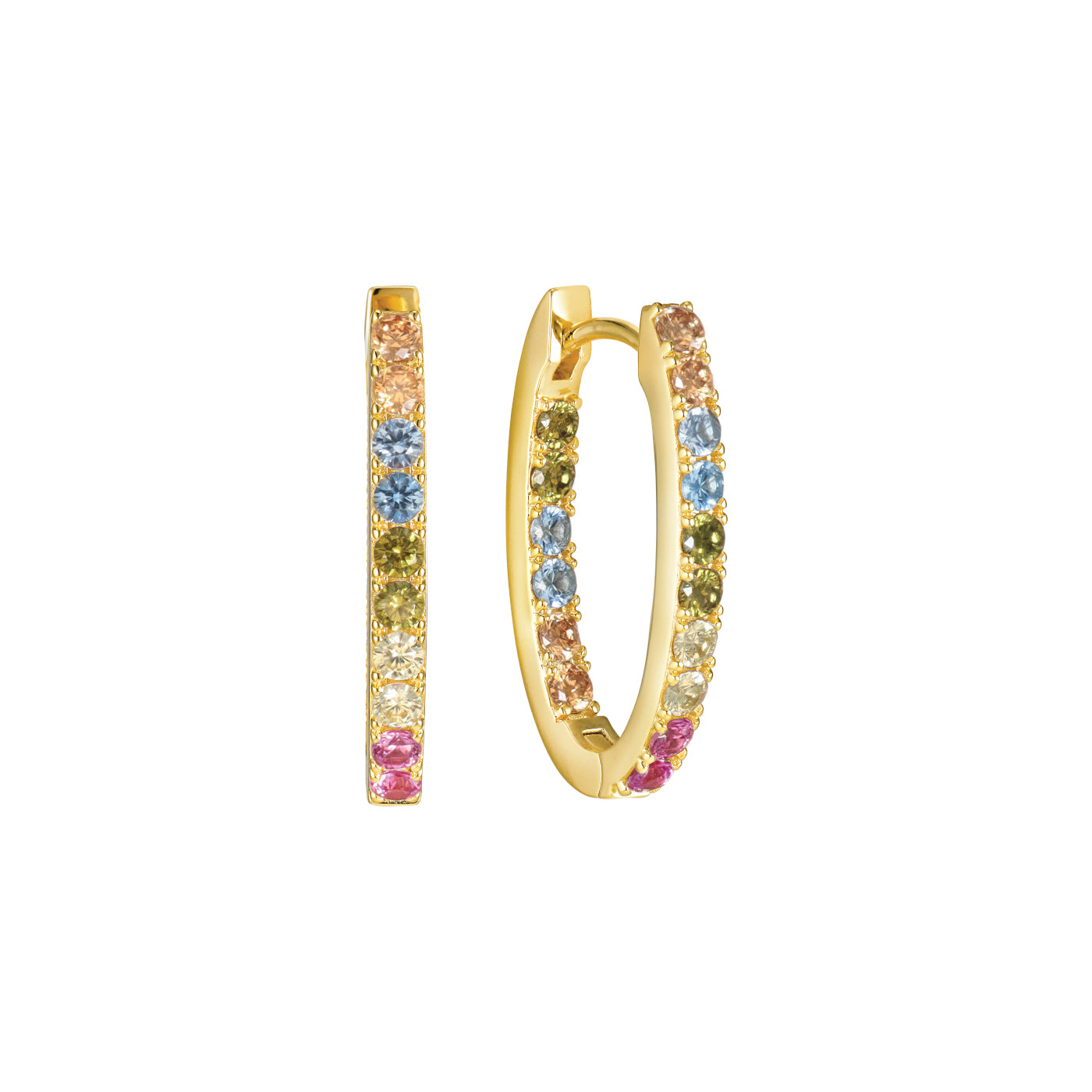 Sif Jakobs Ellisse 18 karat gold plated Earrings SJ-E2312-XCZ-YG