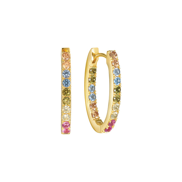 Sif Jakobs Ellisse 925 Sterling Silver Earrings SJ-E2312-XCZ-YGwith18 Carat Gold Plating