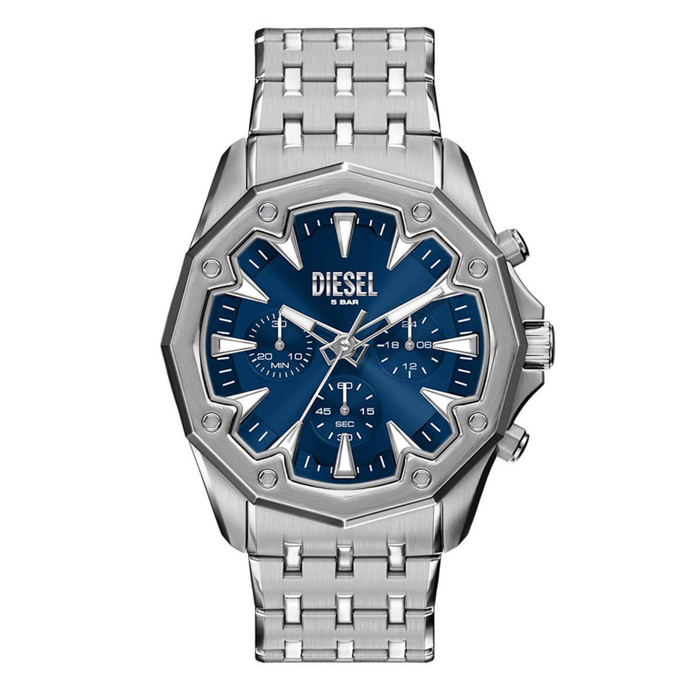 Stinger Round Blue Dial Watch Horloge DZ4706