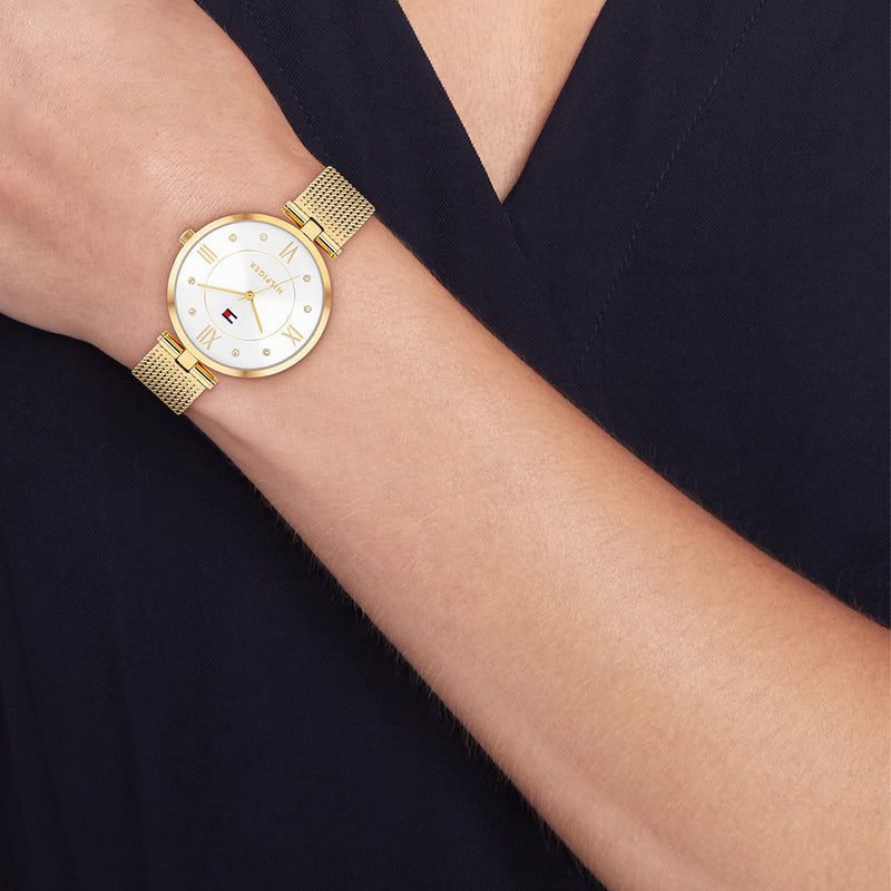 Tommy Hilfiger Gouden Dameshorloge TH1782805-zoom-