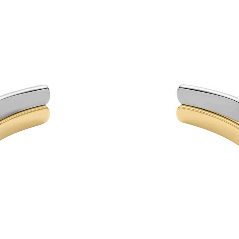 Fossil Ellis Silver and Gold Stainless Steel Bracelet JF04874998-zoom-