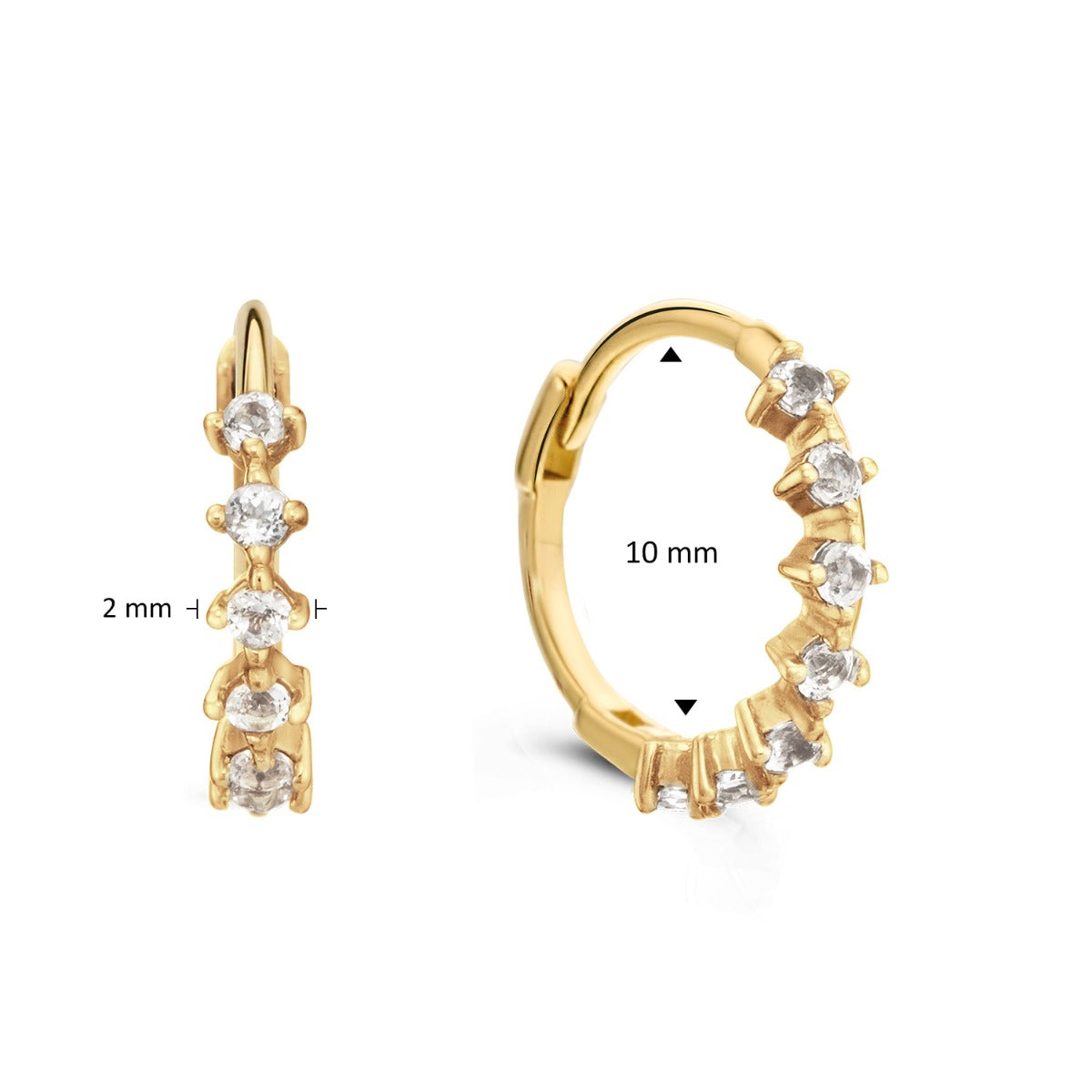Jackie Gold 14 karat gold Hoop Earrings JKE24.440