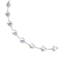 Swarovski Chroma Stars Silver-Tone Necklace 5754183