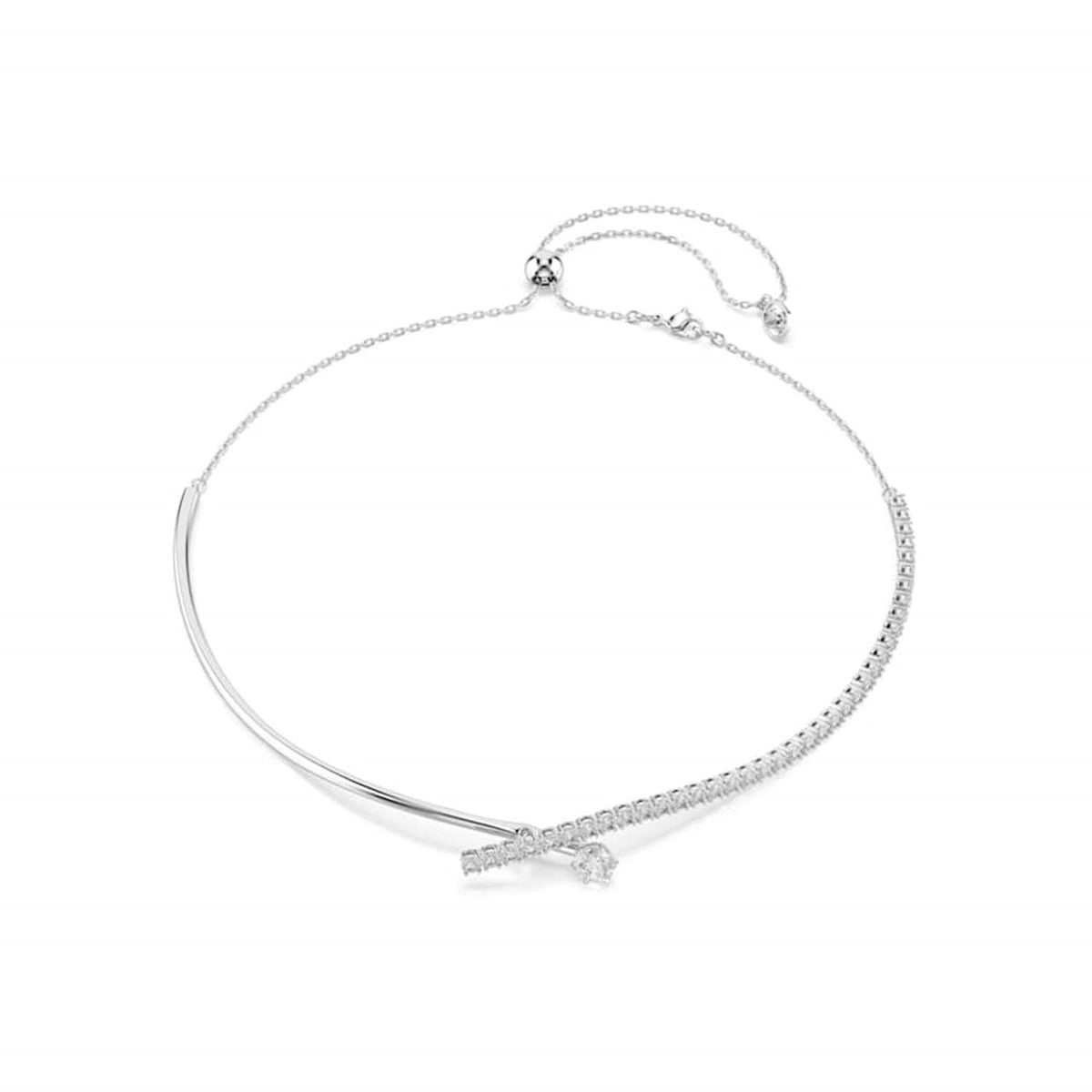 Swarovski Matrix Crash Silver-Tone Necklace 5754020